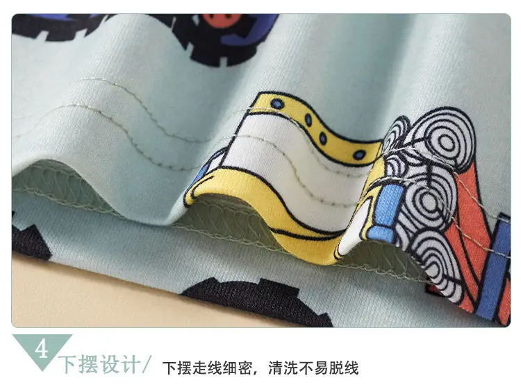 Boys Gray Cartoon Car T-Shirt Short Sleeve 2025 — feature 12