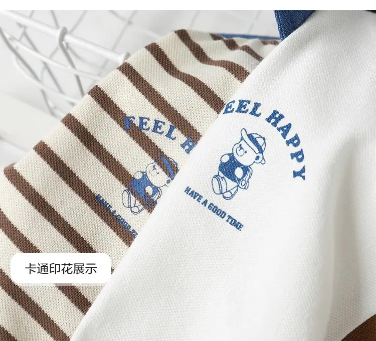 Boys Polo Shirt White Blue Summer Kids Short Sleeve — feature 14