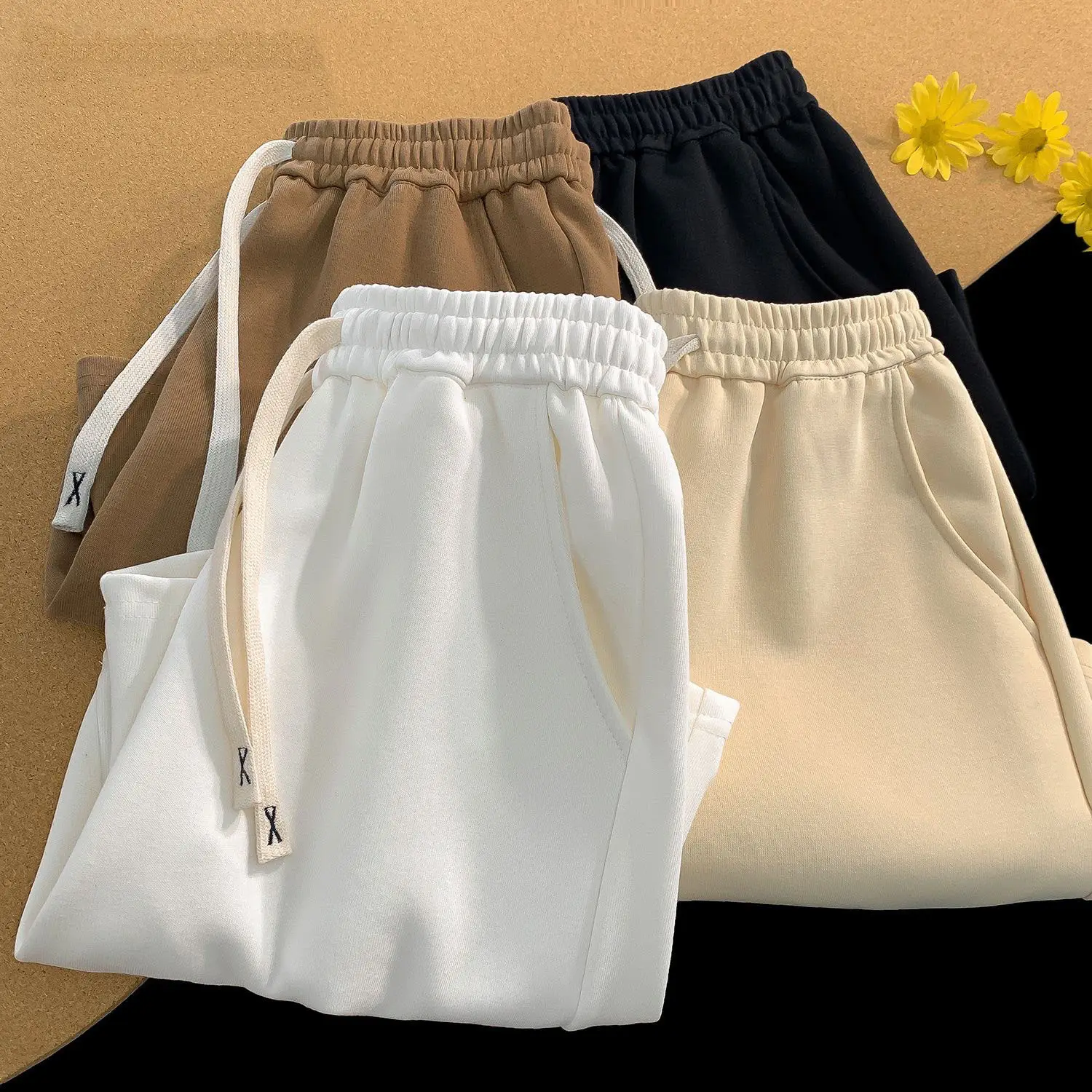 Men White Drawstring Cotton Shorts Casual Summer - Image 15
