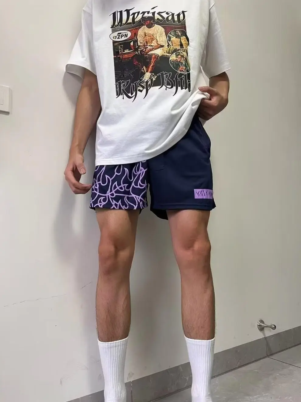Men's Trendy Graphic Shorts Mid-Length Casual Wear — feature 10