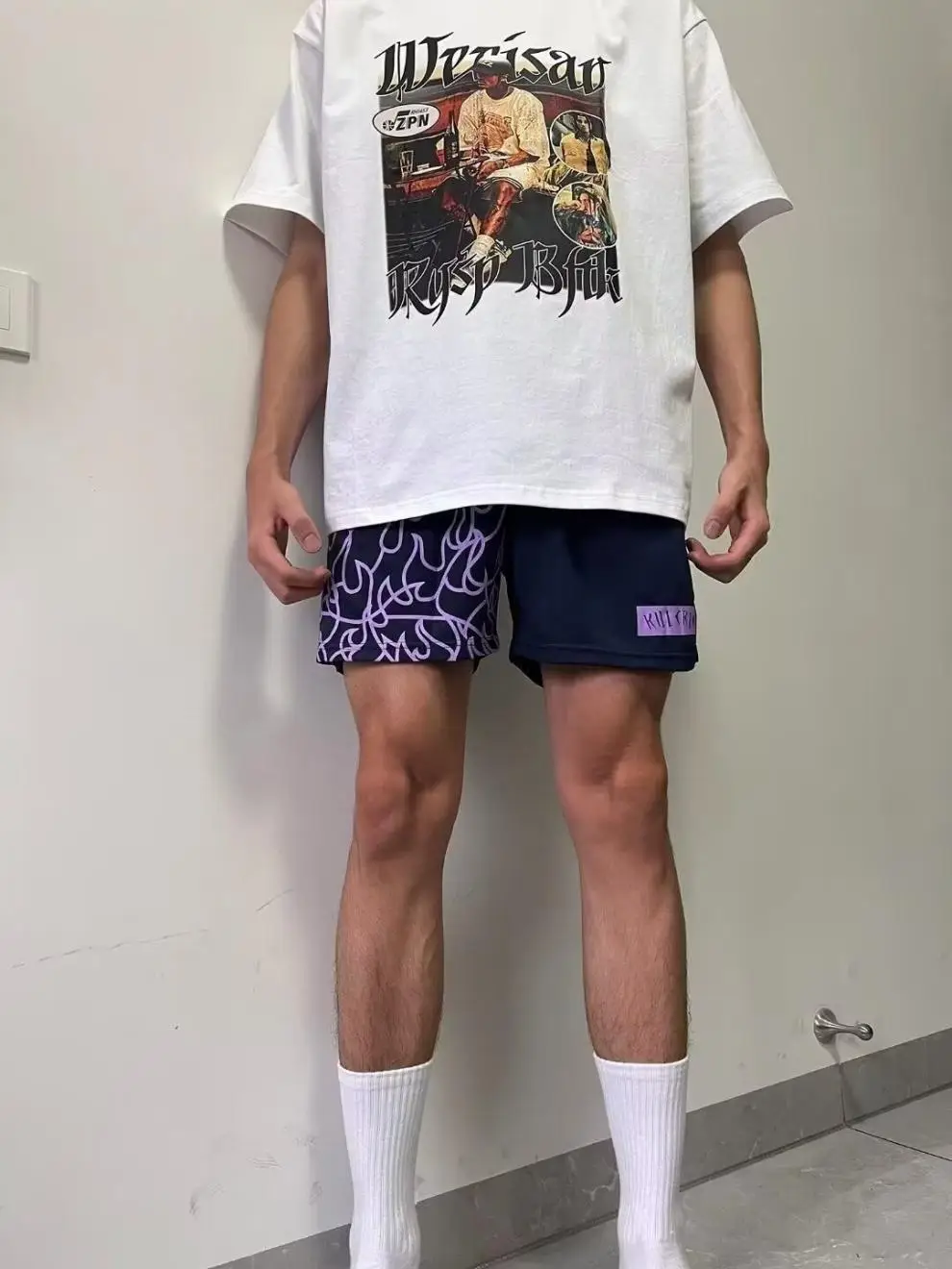 Men's Trendy Graphic Shorts Mid-Length Casual Wear — feature 11