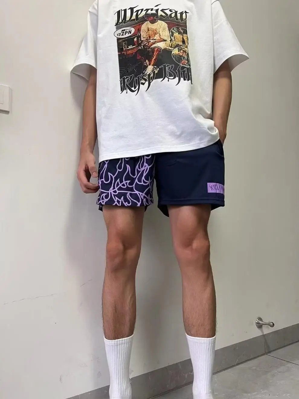 Men's Trendy Graphic Shorts Mid-Length Casual Wear — feature 6