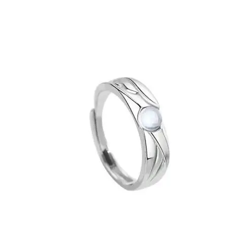 Angel & Devil Couple Ring Black White Open Ring Pair - Image 7