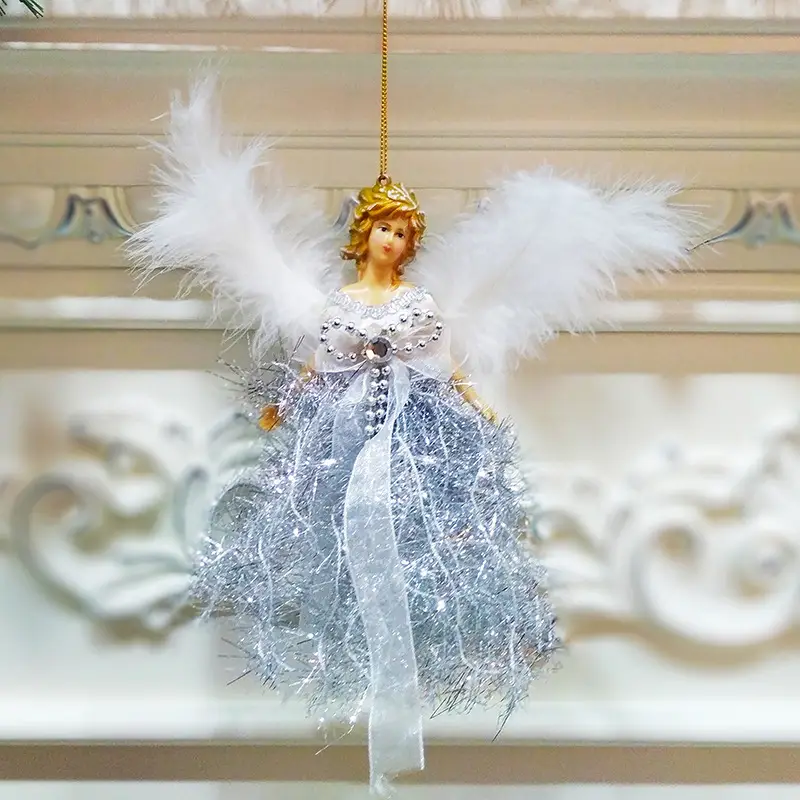 Red Feathered Christmas Angel Doll for Kids — feature 7