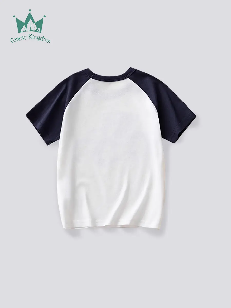 Kids Boys Cotton T-Shirt Navy Blue 2025 - Image 3