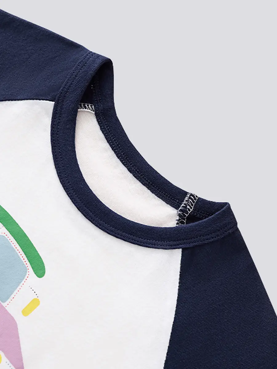 Kids Boys Cotton T-Shirt Navy Blue 2025 - Image 4