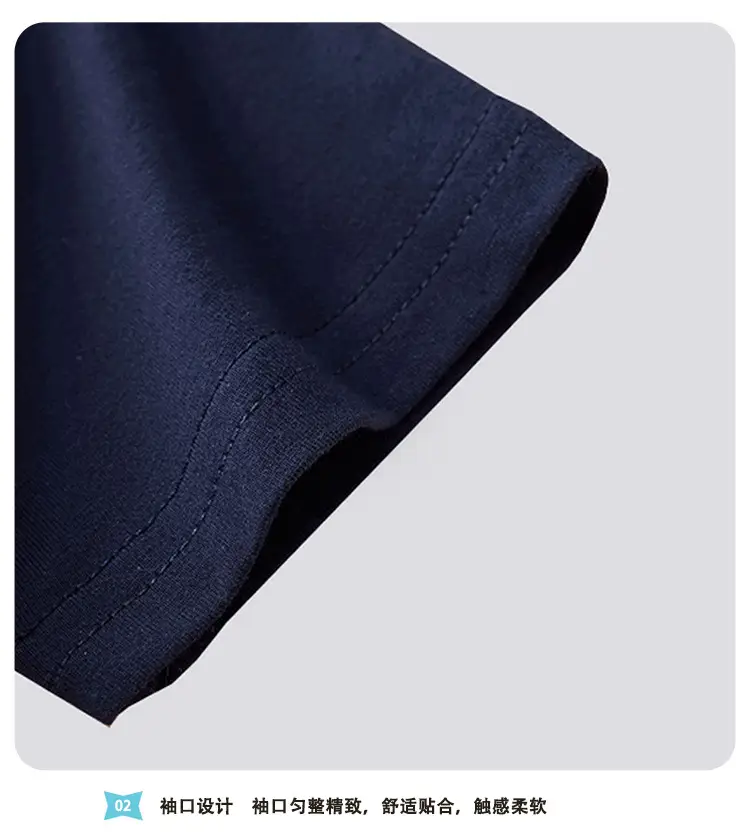 Kids Boys Cotton T-Shirt Navy Blue 2025 — feature 7