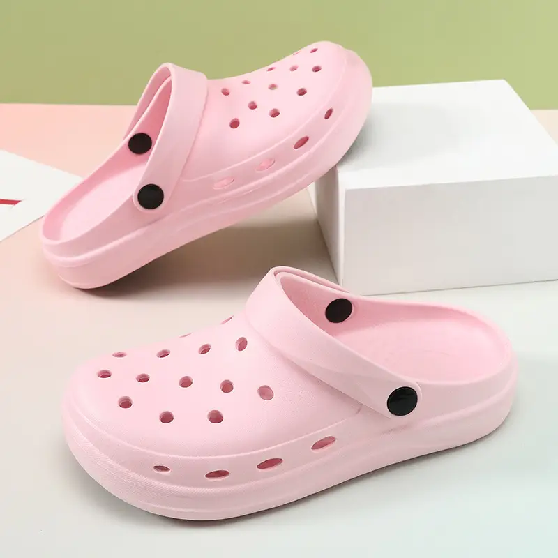 2024 Anti-Slip Crocs Round Toe Wear Resistant White - Image 6