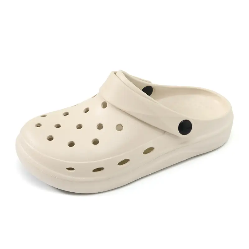 2024 Anti-Slip Crocs Round Toe Wear Resistant White - Image 7