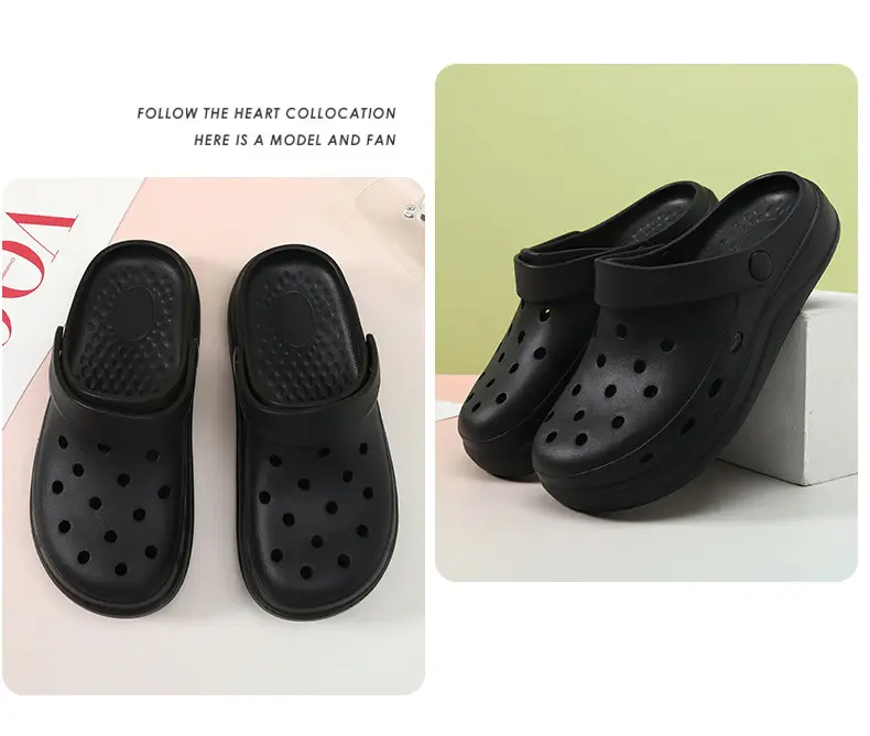 2024 Anti-Slip Crocs Round Toe Wear Resistant White — feature 18