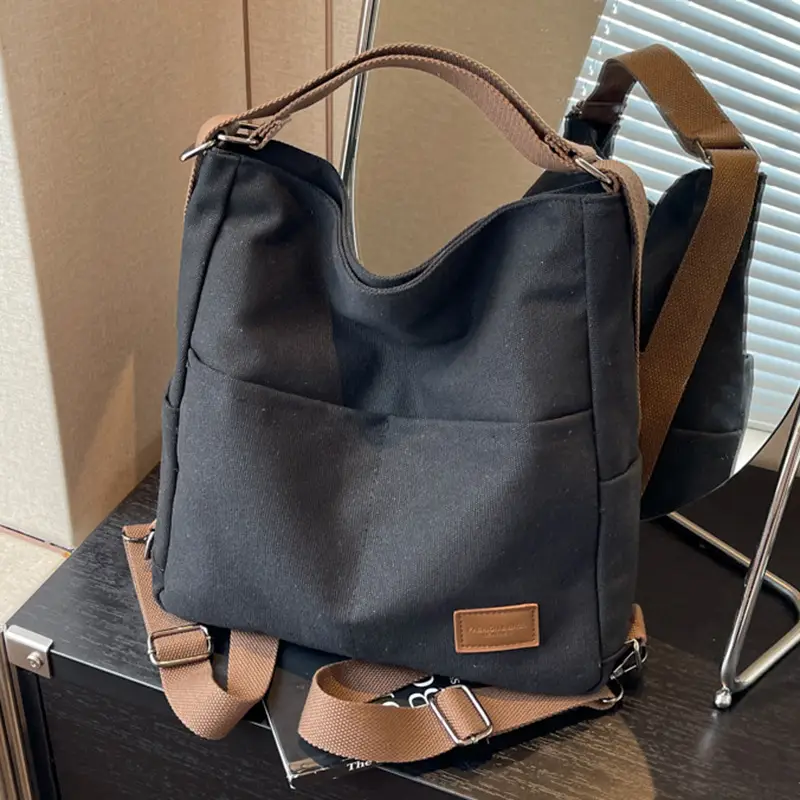 Women's Canvas Shoulder Bag Large Capacity Summer 2024