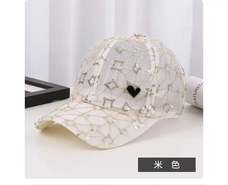 White Lace Heart Sun Hat for Girls Korean Fashion — feature 39