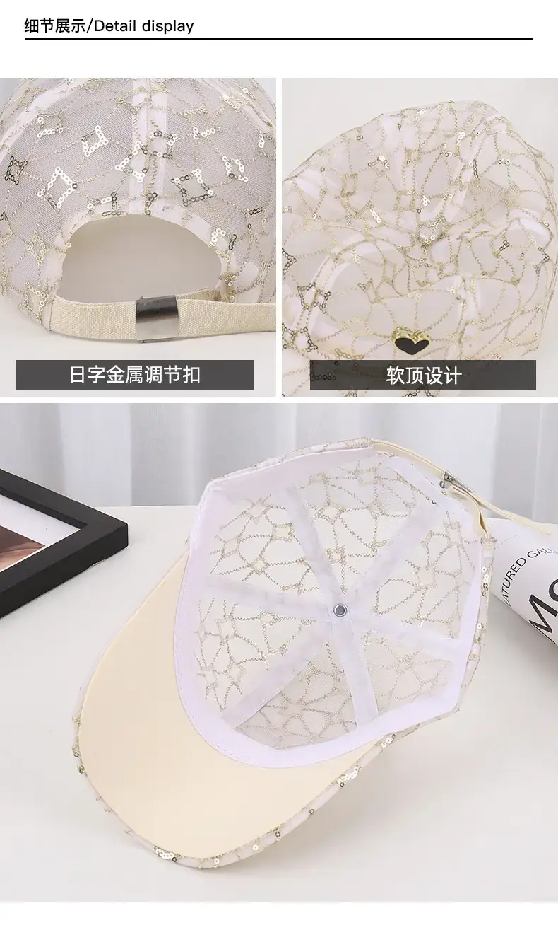White Lace Heart Sun Hat for Girls Korean Fashion — feature 41