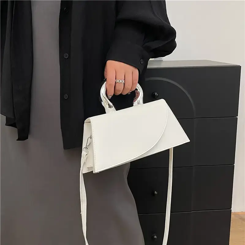 Orange French Style Shoulder Bag for Women 2024 - Image 9