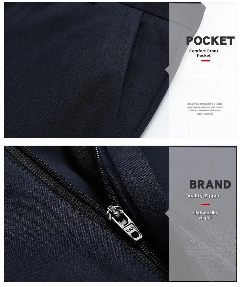 Men's Wrinkle-Free Ice Silk Pants Summer — feature 12