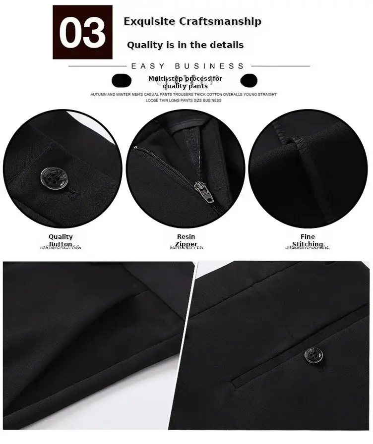 Men's Wrinkle-Free Ice Silk Pants Summer — feature 19