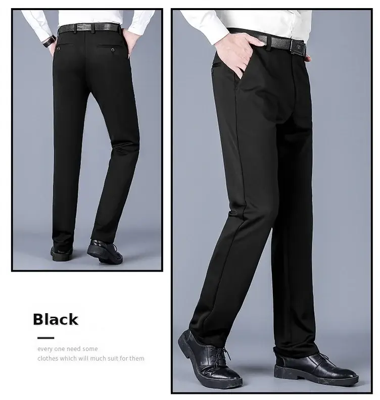Men's Wrinkle-Free Ice Silk Pants Summer — feature 22