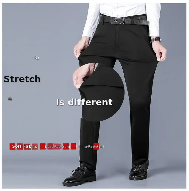 Men's Wrinkle-Free Ice Silk Pants Summer — feature 23