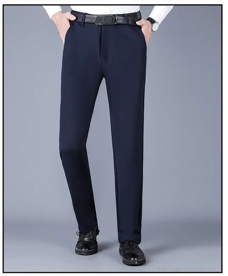 Men's Wrinkle-Free Ice Silk Pants Summer — feature 27