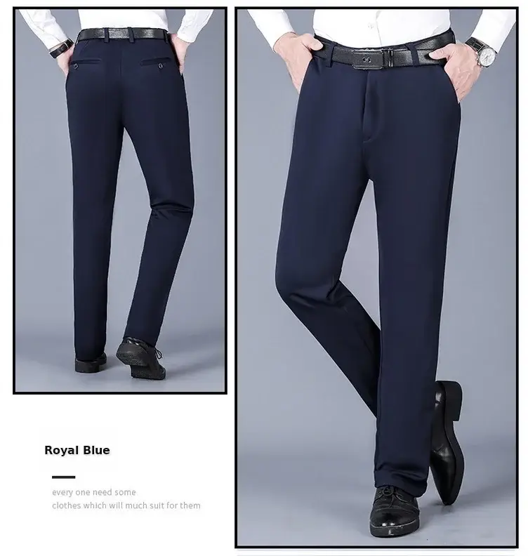 Men's Wrinkle-Free Ice Silk Pants Summer — feature 28