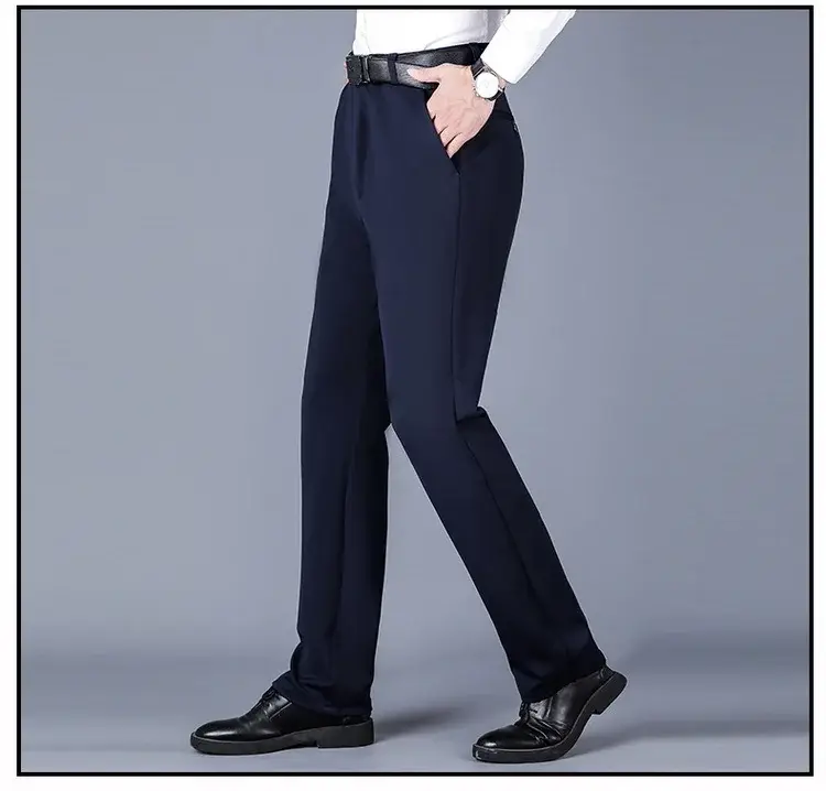 Men's Wrinkle-Free Ice Silk Pants Summer — feature 29