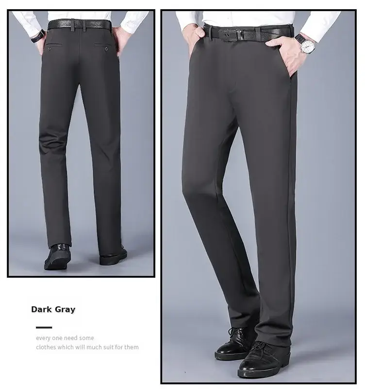 Men's Wrinkle-Free Ice Silk Pants Summer — feature 31
