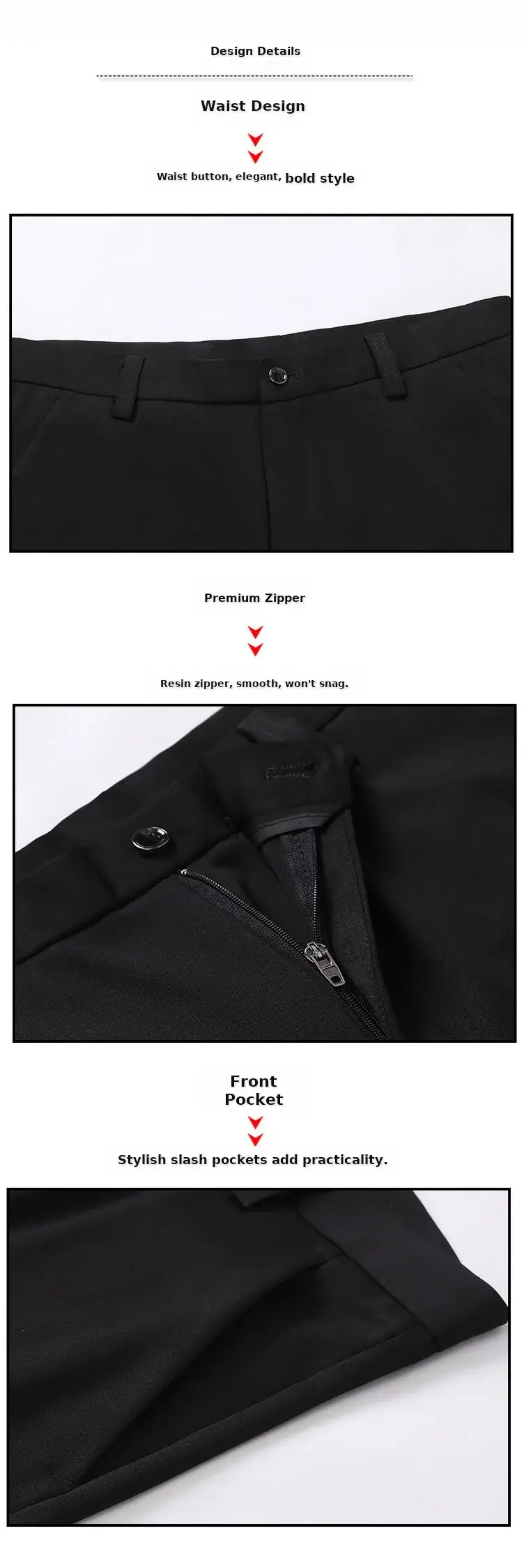 Men's Wrinkle-Free Ice Silk Pants Summer — feature 32