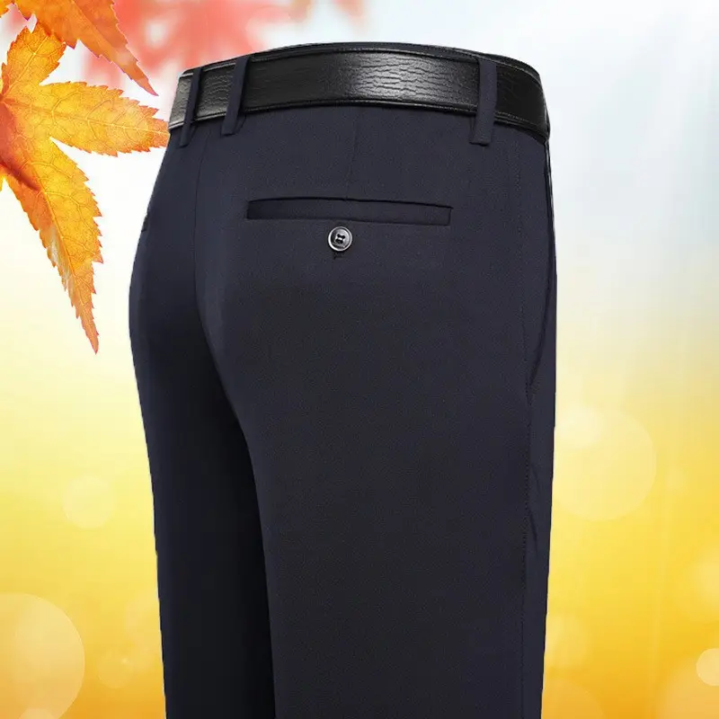 Men's Wrinkle-Free Ice Silk Pants Summer - Image 10