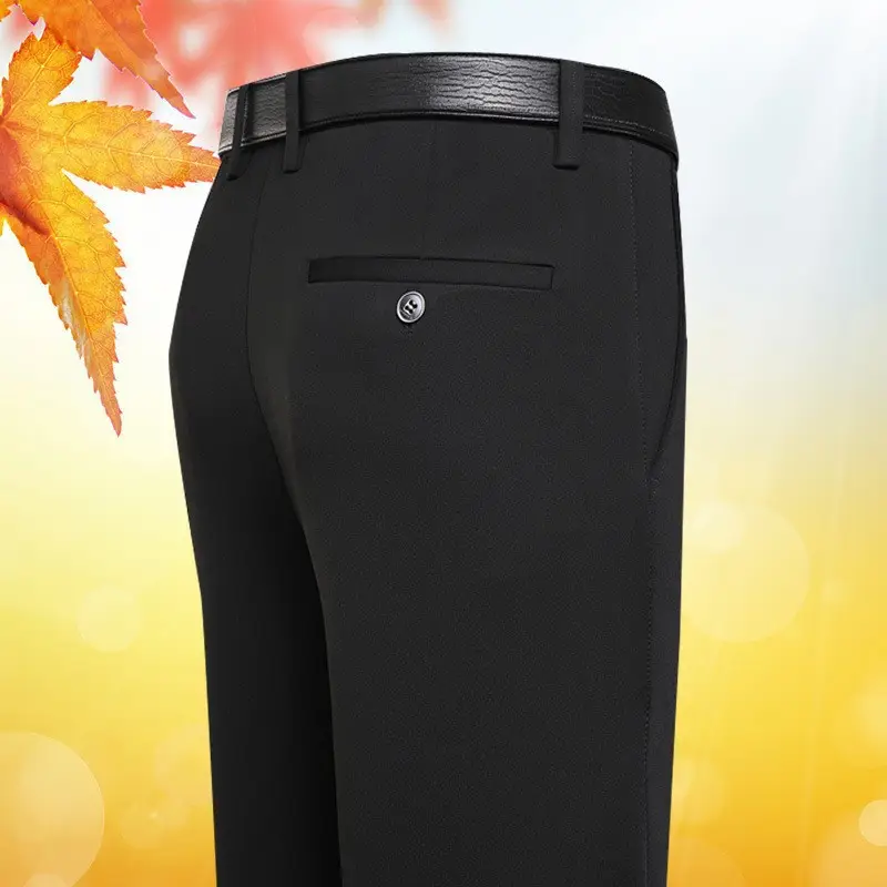 Men's Wrinkle-Free Ice Silk Pants Summer - Image 11