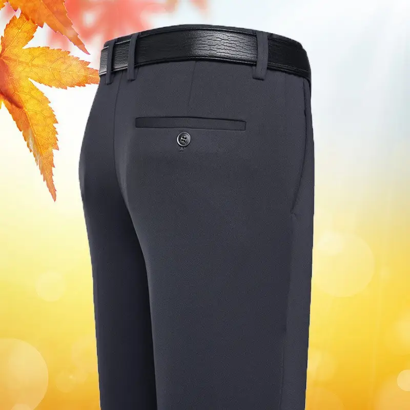 Men's Wrinkle-Free Ice Silk Pants Summer - Image 12
