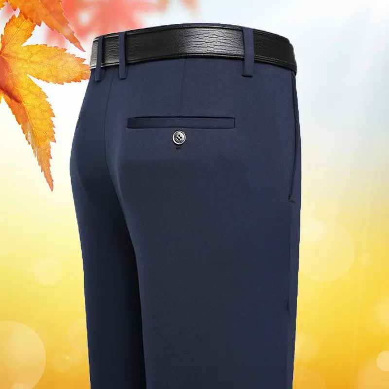 Men's Wrinkle-Free Ice Silk Pants Summer - Image 9