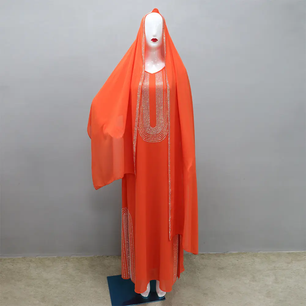 Xqy500195 Ethnic Clothing, Fashionable Rhinestone Dress, Home Wear, Work Attire Robe — feature 27