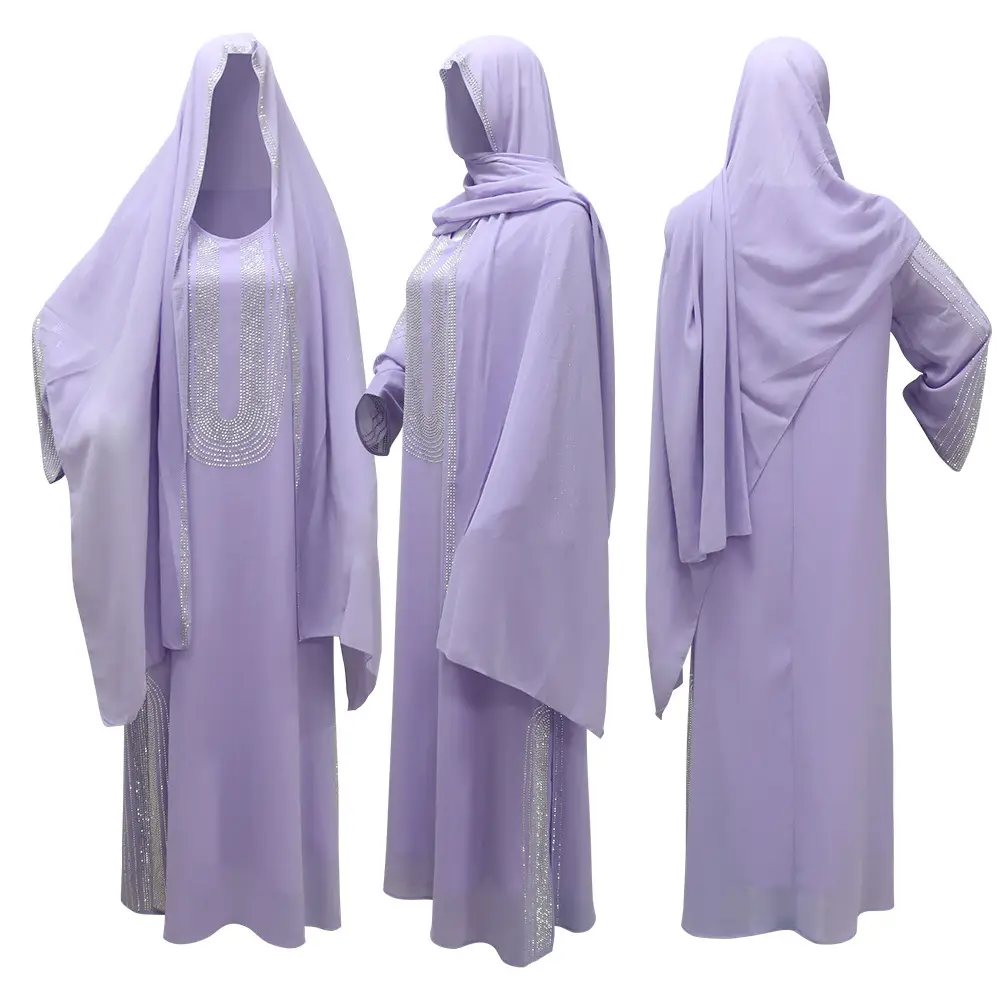 Xqy500195 Ethnic Clothing, Fashionable Rhinestone Dress, Home Wear, Work Attire Robe — feature 42