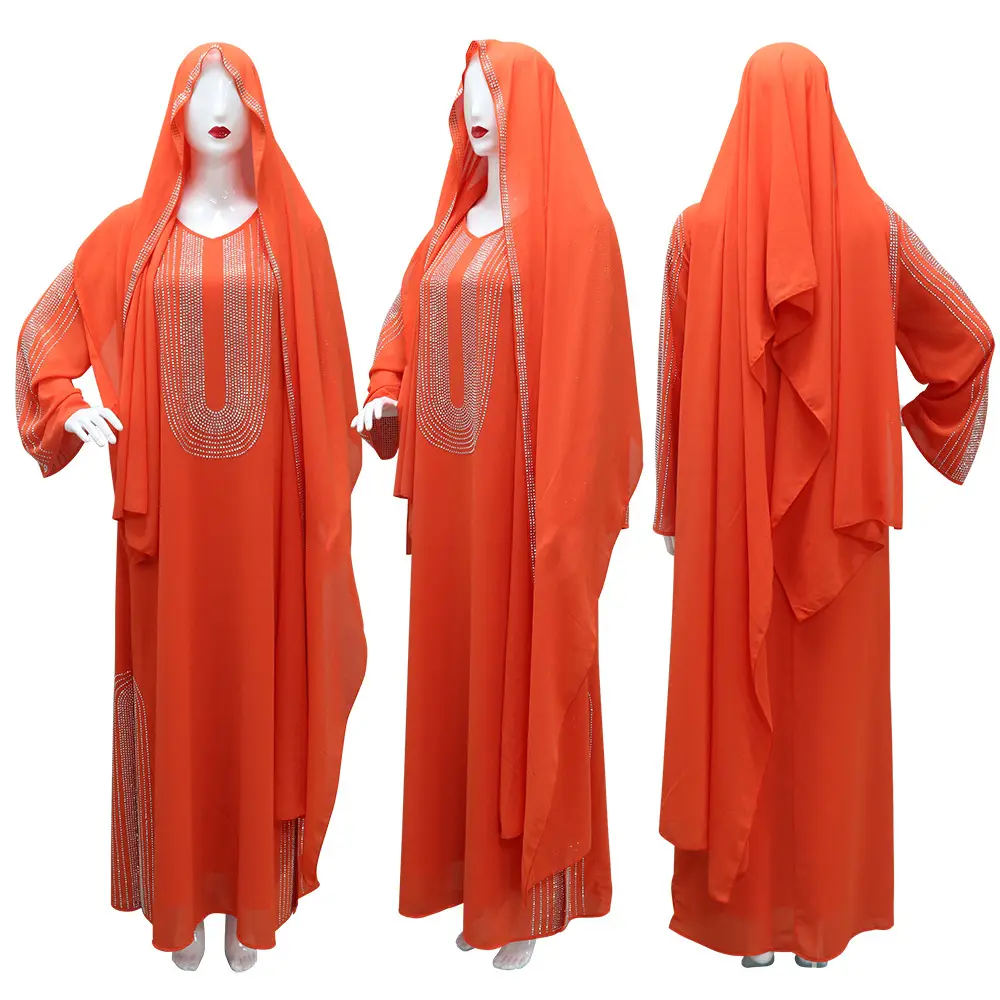 Xqy500195 Ethnic Clothing, Fashionable Rhinestone Dress, Home Wear, Work Attire Robe — feature 43