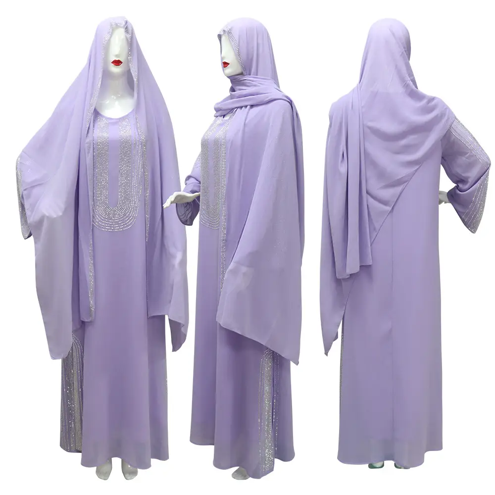 Xqy500195 Ethnic Clothing, Fashionable Rhinestone Dress, Home Wear, Work Attire Robe — feature 44