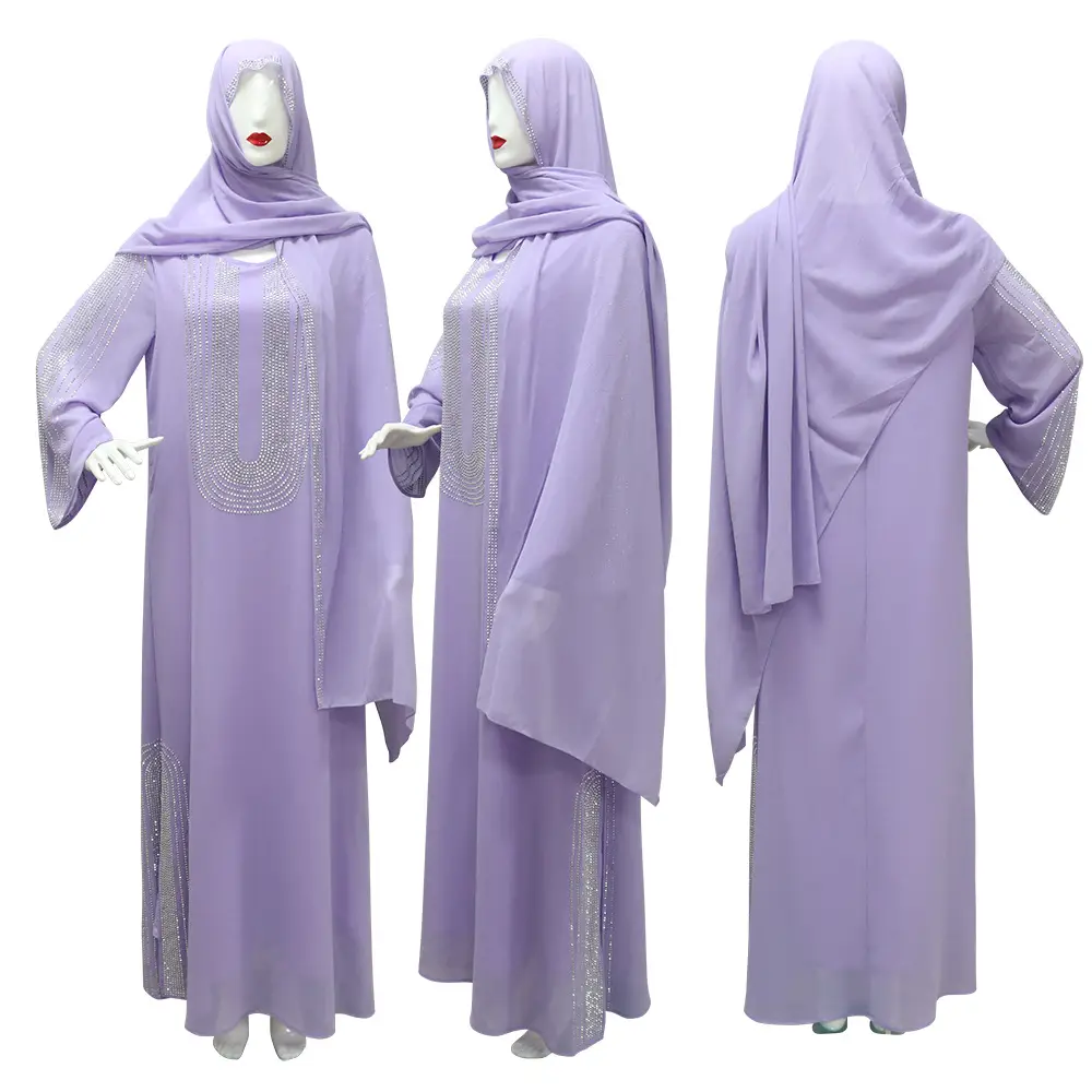 Xqy500195 Ethnic Clothing, Fashionable Rhinestone Dress, Home Wear, Work Attire Robe — feature 45