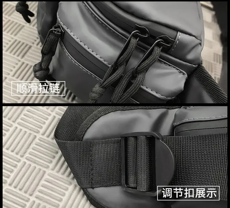 Men's Black Crossbody Sports Bag Satchel Design — feature 52