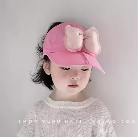 Children's Beige Baseball Cap with Orange Logo - Image 9