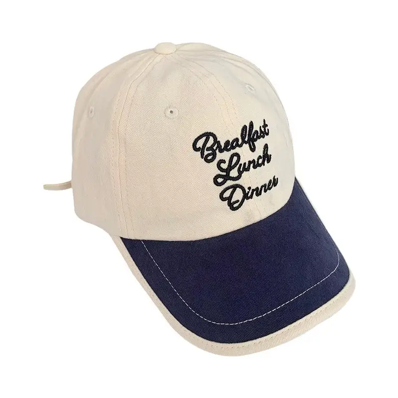 Women Korean Embroidered Baseball Cap with Deep Brim - Image 7