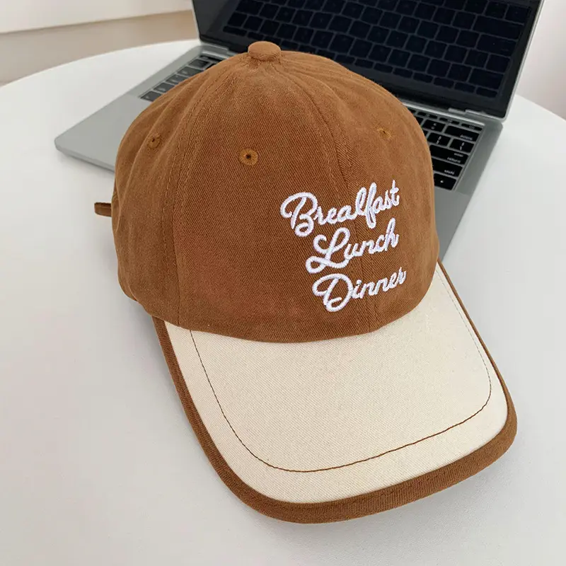 Women Korean Embroidered Baseball Cap with Deep Brim - Image 2