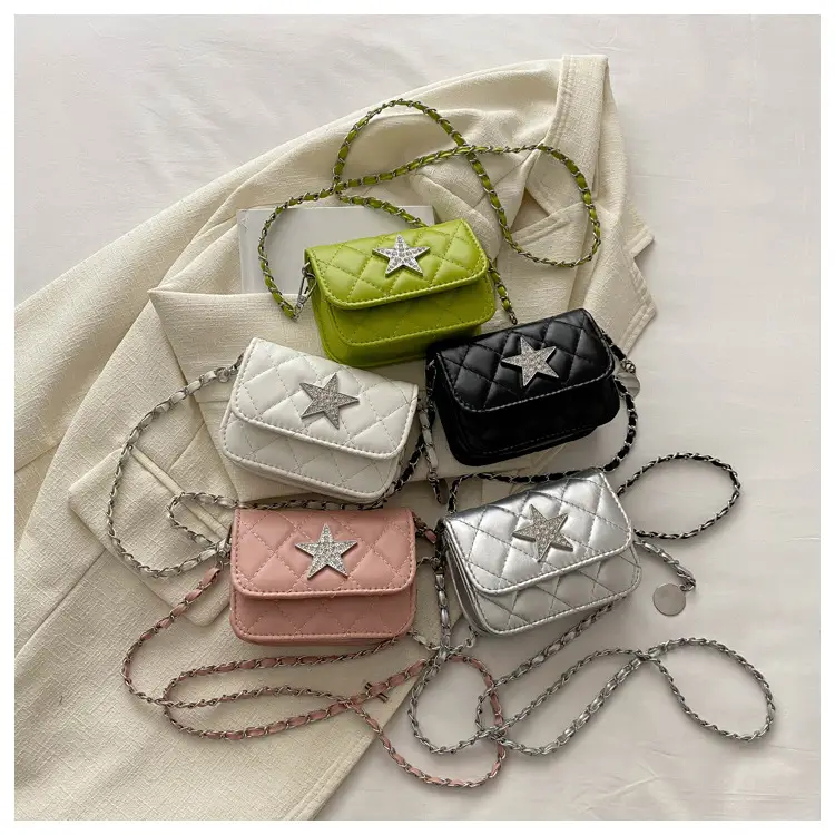 Summer Mini Bags Women Rhombic Chain Shoulder Crossbody