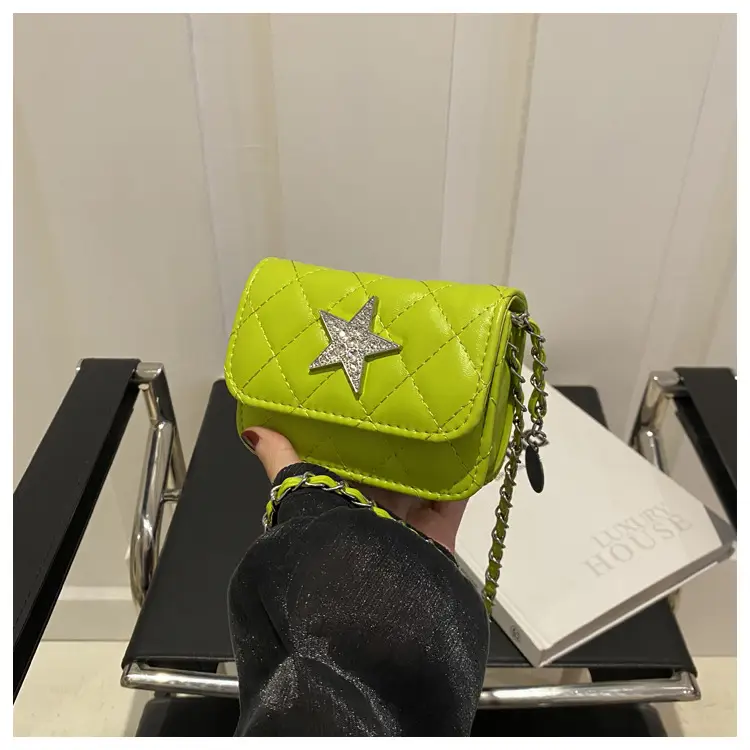 Summer Mini Bags Women Rhombic Chain Shoulder Crossbody