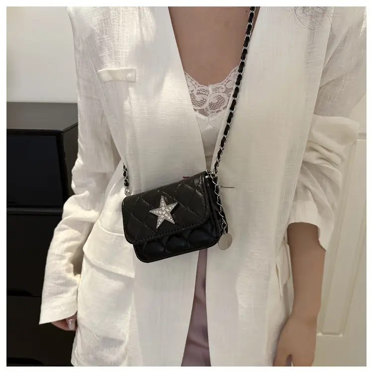 Summer Mini Bags Women Rhombic Chain Shoulder Crossbody
