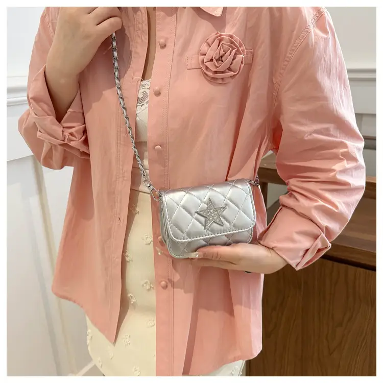 Summer Mini Bags Women Rhombic Chain Shoulder Crossbody