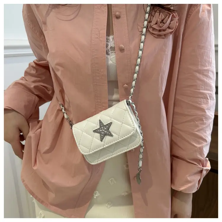 Summer Mini Bags Women Rhombic Chain Shoulder Crossbody — feature 12