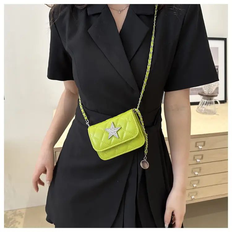 Summer Mini Bags Women Rhombic Chain Shoulder Crossbody — feature 14