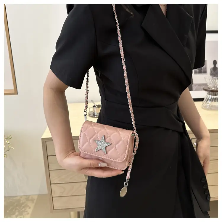 Summer Mini Bags Women Rhombic Chain Shoulder Crossbody — feature 17