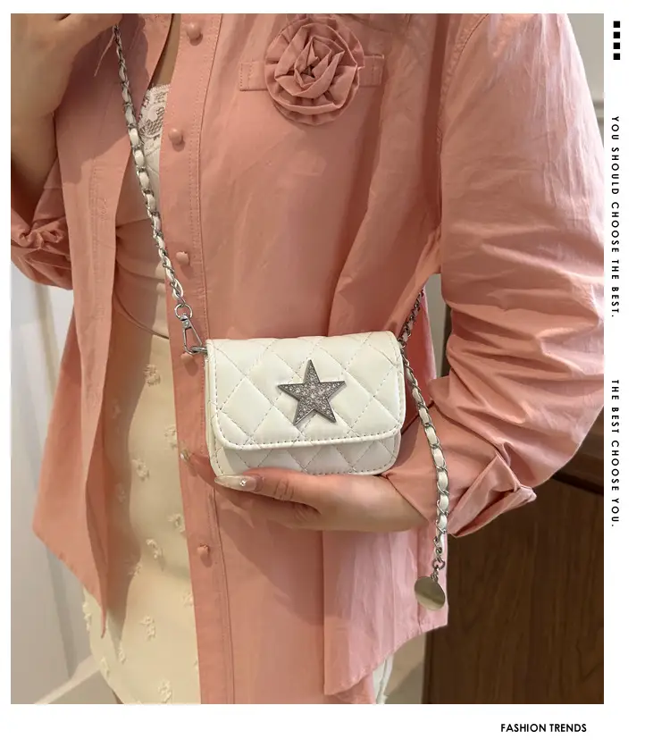 Summer Mini Bags Women Rhombic Chain Shoulder Crossbody — feature 2