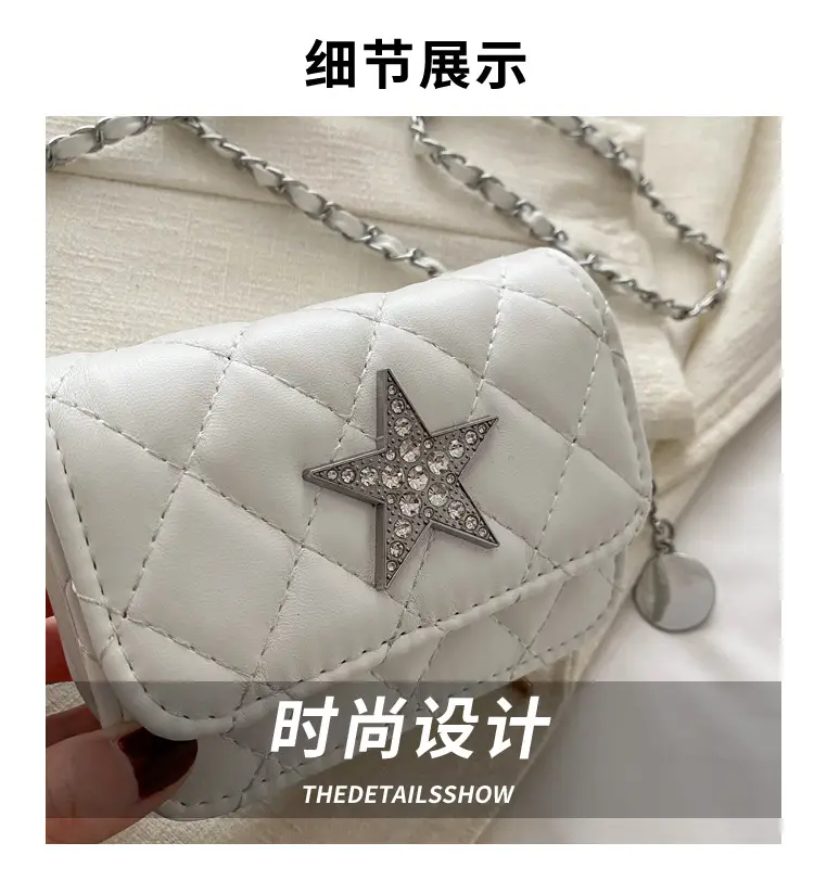 Summer Mini Bags Women Rhombic Chain Shoulder Crossbody — feature 4