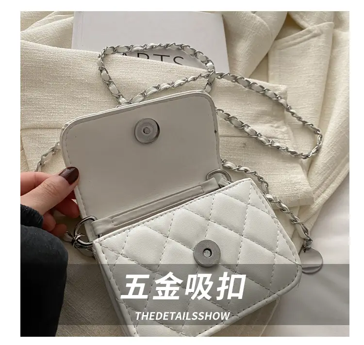 Summer Mini Bags Women Rhombic Chain Shoulder Crossbody — feature 5